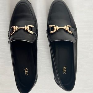 Zara Leather Horsebit Loafer size 37